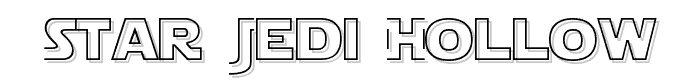 Star Jedi Hollow font